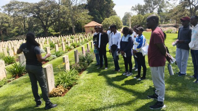 STTA Young Change-Makers at Nairobi War Cemetery during Outdoor Connect